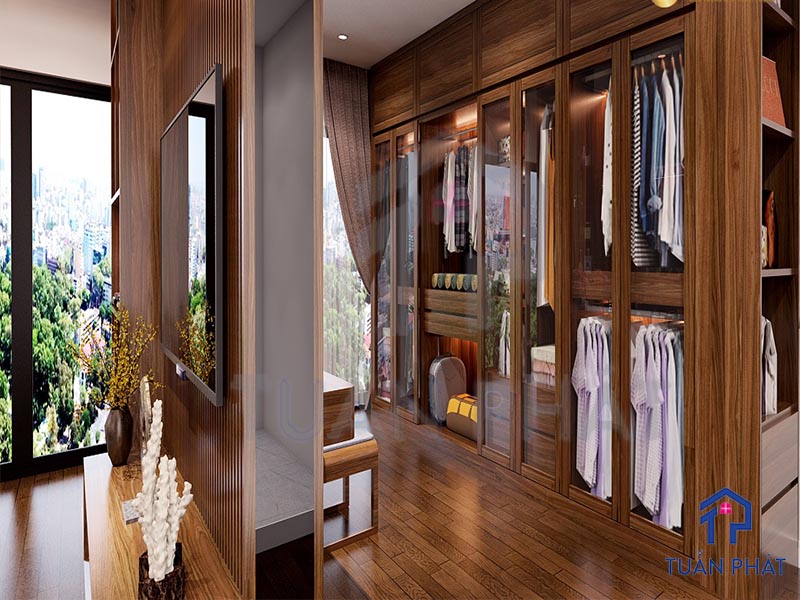 Thiết kế nội thất gỗ Sồi tự nhiên