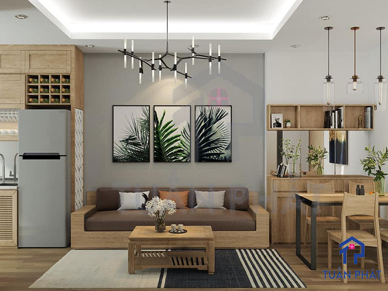 Thiết kế thi công nội thất căn hộ tổng 100m2
