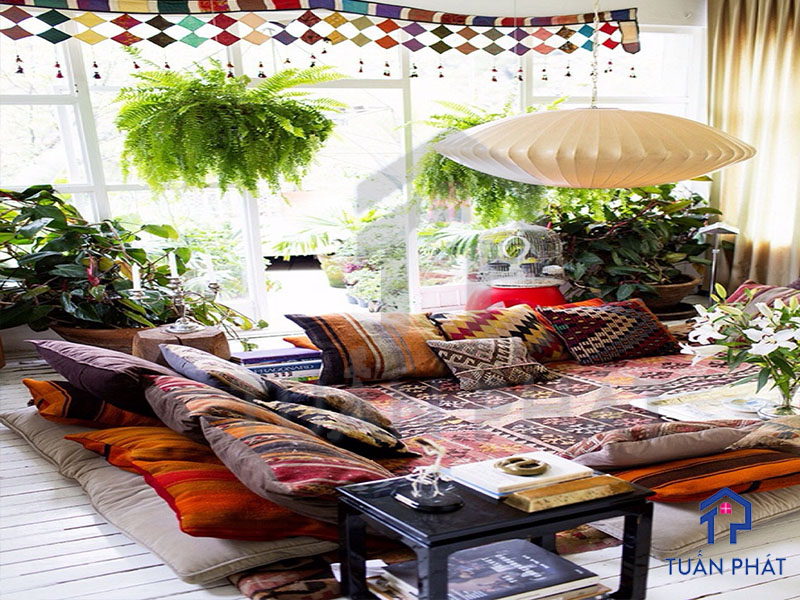 20+ Tổng Hợp Các Kiểu Thiết Kế Nội Thất Phong Cách Bohemian Độc Đáo, Ấn Tượng 10 Thiet ke noi that nha o phong cach Bohemian 23