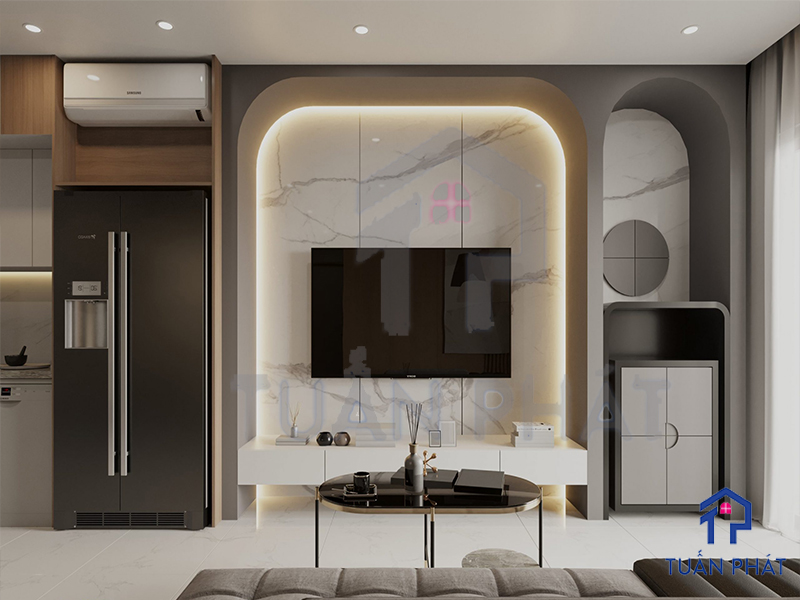 Thiết kế nội thất chung cư 73m2 Bình Dương 5 iện tích cho ngôi nhà vừa tạo cảm giác không gian lớn hơn