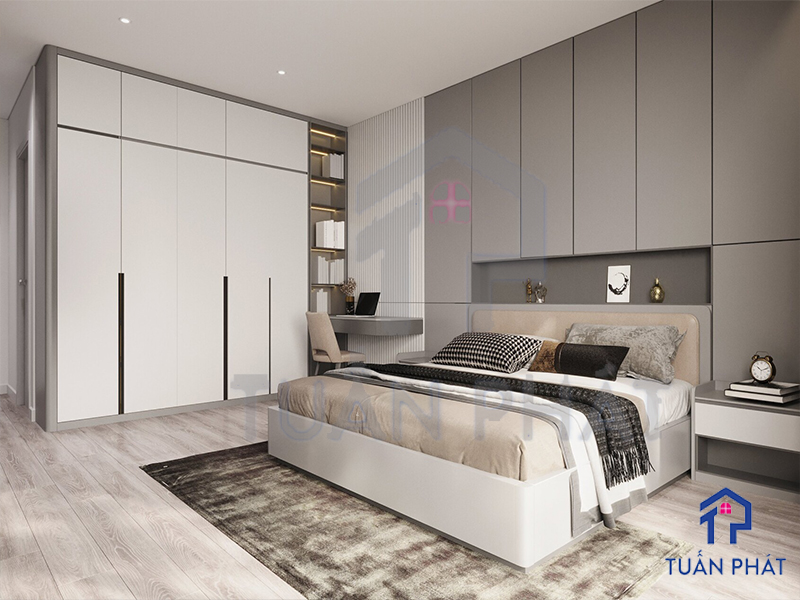 Thiết kế nội thất chung cư 73m2 Bình Dương 17 Thiết kế nội thất chung cư 73m2 Bình Dương - nội thất 2 phòng ngủ