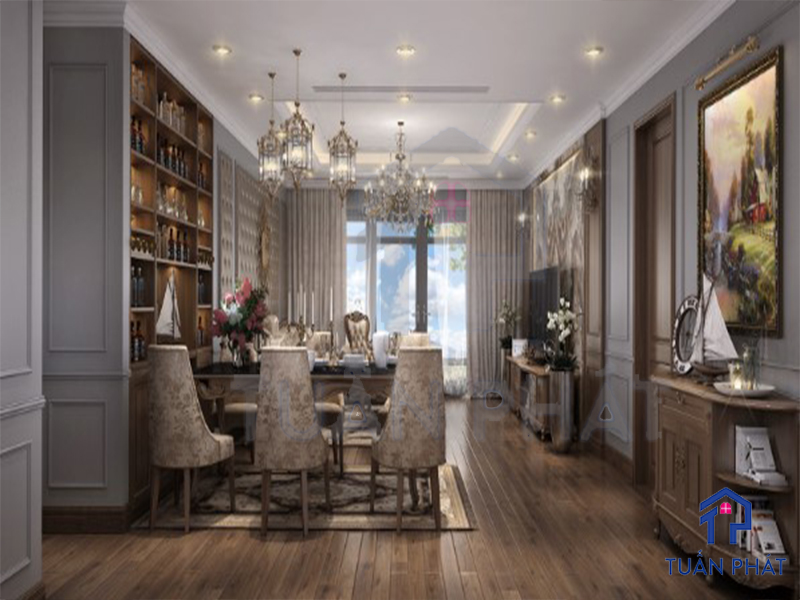 thiet ke noi that chung cu tan co dien 8