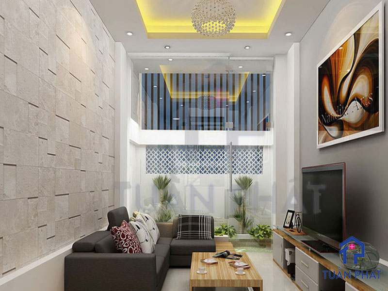 15+ Mẫu Phòng Khách Nhà Ống Đẹp Mê Ly 26 Phong khach nha ong 11