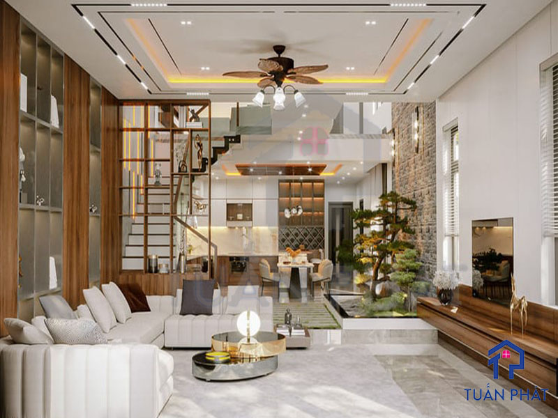 15+ Mẫu Phòng Khách Nhà Ống Đẹp Mê Ly 23 Phong khach nha ong 15