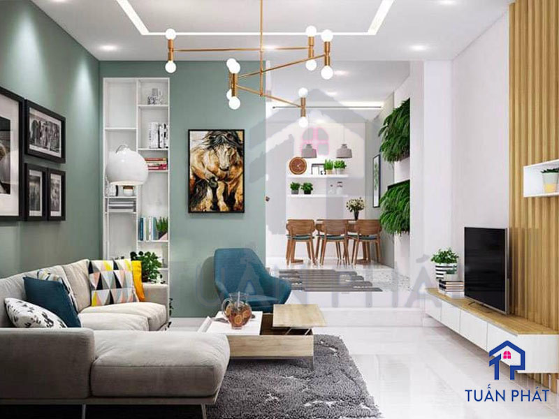 15+ Mẫu Phòng Khách Nhà Ống Đẹp Mê Ly 19 Phong khach nha ong 19