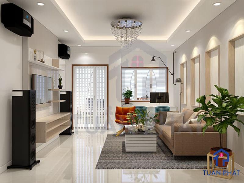15+ Mẫu Phòng Khách Nhà Ống Đẹp Mê Ly 17 Phong khach nha ong 21