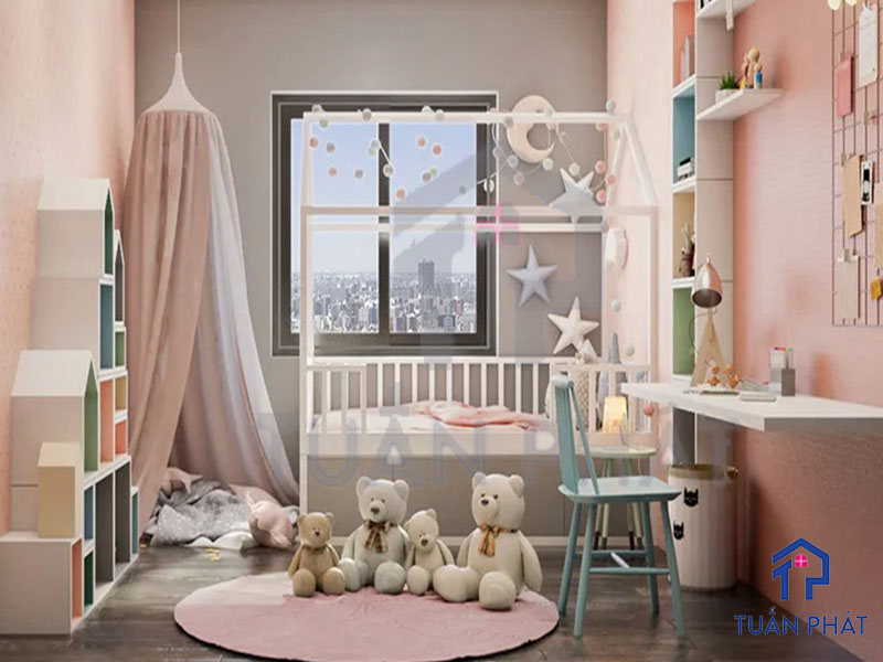 20+ Các Mẫu Thiết Kế Nội Thất Phòng Ngủ Cho Con Gái Từ Tính Cách Dịu Dàng Đến Cá Tính Mạnh Mẽ 25 Thiet Ke Noi That Phong Ngu Cho Con Gai 31