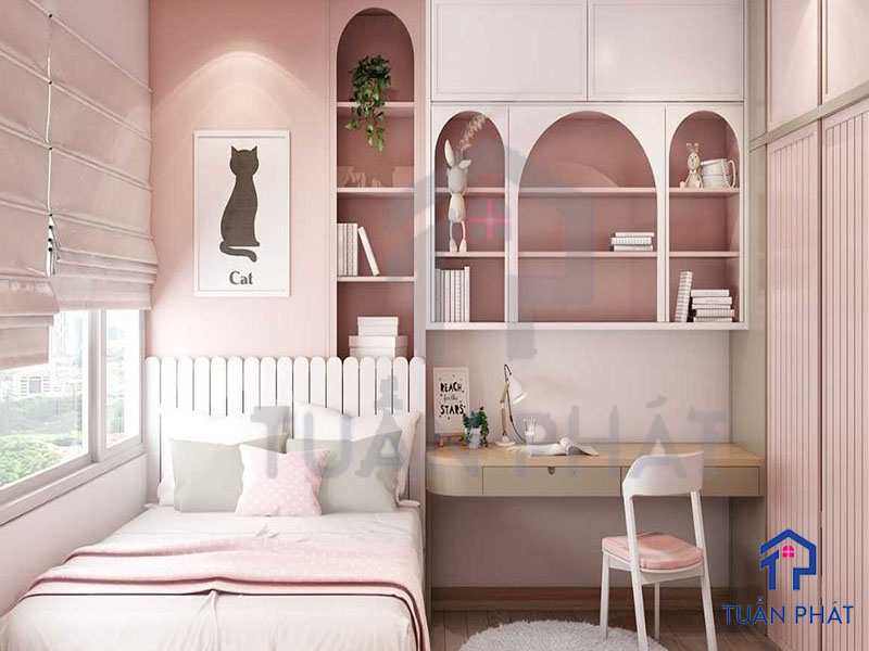 20+ Các Mẫu Thiết Kế Nội Thất Phòng Ngủ Cho Con Gái Từ Tính Cách Dịu Dàng Đến Cá Tính Mạnh Mẽ 21 Thiet Ke Noi That Phong Ngu Cho Con Gai 8