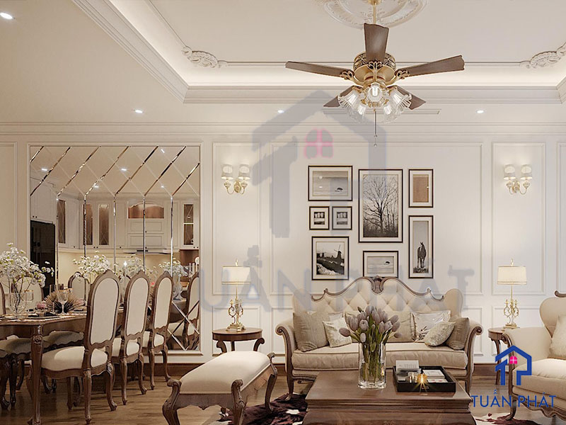 20+ Các Mẫu Thiết Kế Nội Thất Tân Cổ Điển Tinh Tế Và Sang Trọng 22 Thiet ke noi that Tan Co Dien 10