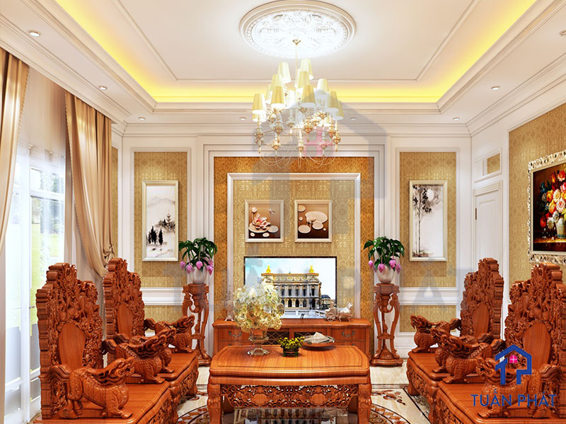 20+ Các Mẫu Thiết Kế Nội Thất Tân Cổ Điển Tinh Tế Và Sang Trọng 24 Thiet ke noi that Tan Co Dien 12