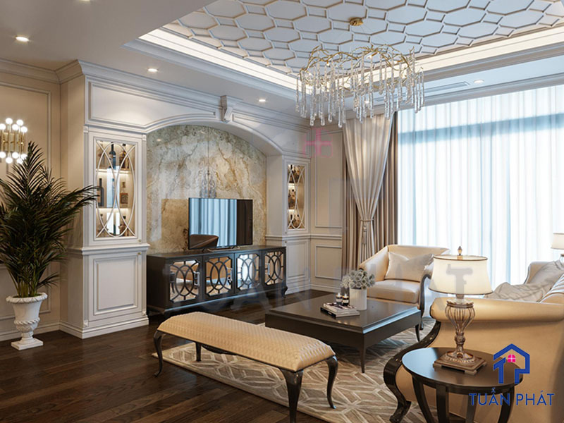 20+ Các Mẫu Thiết Kế Nội Thất Tân Cổ Điển Tinh Tế Và Sang Trọng 26 Thiet ke noi that Tan Co Dien 14
