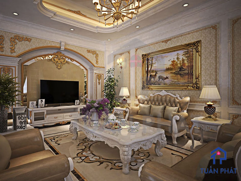 20+ Các Mẫu Thiết Kế Nội Thất Tân Cổ Điển Tinh Tế Và Sang Trọng 27 Thiet ke noi that Tan Co Dien 15