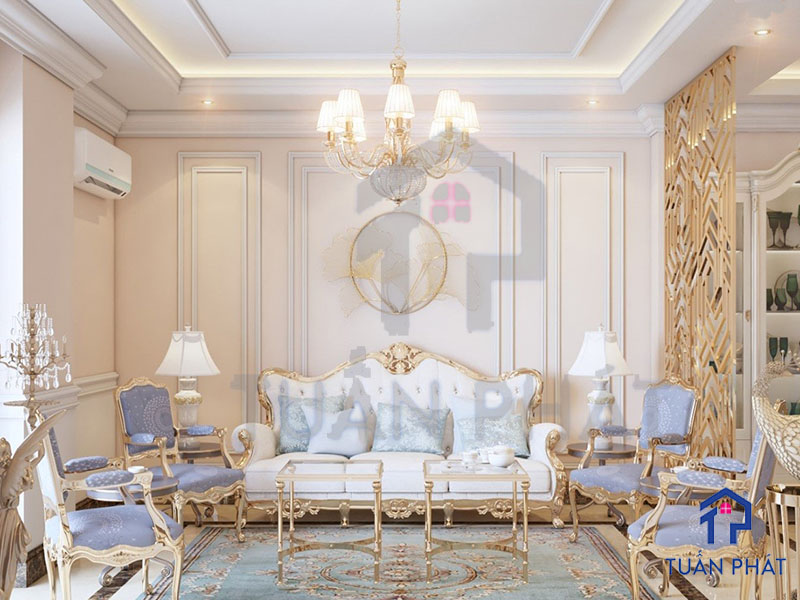 20+ Các Mẫu Thiết Kế Nội Thất Tân Cổ Điển Tinh Tế Và Sang Trọng 29 Thiet ke noi that Tan Co Dien 17
