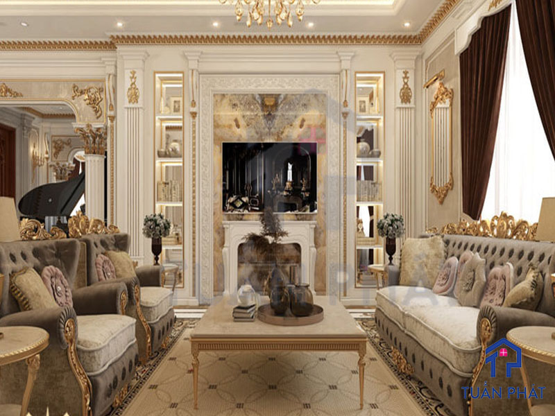 20+ Các Mẫu Thiết Kế Nội Thất Tân Cổ Điển Tinh Tế Và Sang Trọng 30 Thiet ke noi that Tan Co Dien 18