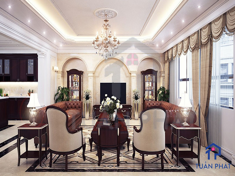 20+ Các Mẫu Thiết Kế Nội Thất Tân Cổ Điển Tinh Tế Và Sang Trọng 13 Thiet ke noi that Tan Co Dien 20