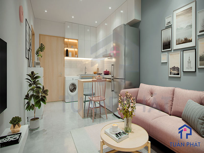 Thiet ke noi that can ho 2 phong ngu 45m2 41