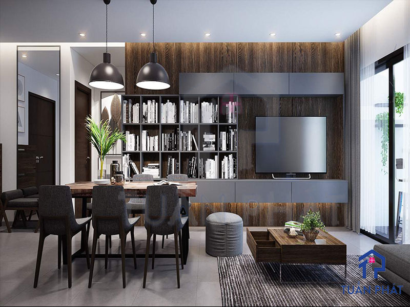 Thi công mẫu thiết kế nội thất căn hộ 60m2 hiện đại 25 mau thiet ke noi that can ho 60m2 hien dai 18