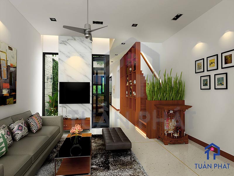 Thiết kế nội thất nhà 1 trệt 2 lầu uy tín, giá rẻ 14 noi that nha 1 tret 2 lau 16