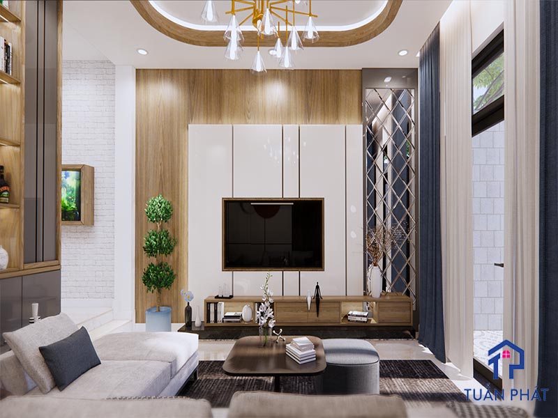 Thiết kế nội thất nhà 1 trệt 2 lầu uy tín, giá rẻ 11 noi that nha 1 tret 2 lau 4