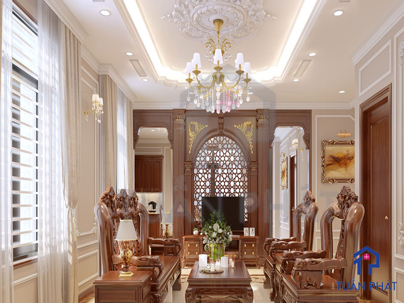 20+ Các Mẫu Thi Công Nội Thất Gỗ Óc Chó Sang Trọng 37 thi cong noi that go oc cho 12