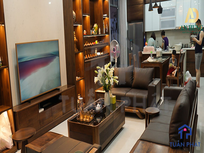 20+ Các Mẫu Thi Công Nội Thất Gỗ Óc Chó Sang Trọng 34 thi cong noi that go oc cho 15