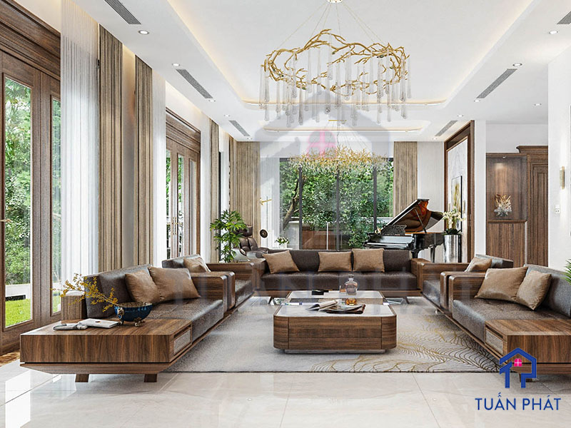 20+ Các Mẫu Thi Công Nội Thất Gỗ Óc Chó Sang Trọng 31 thi cong noi that go oc cho 18