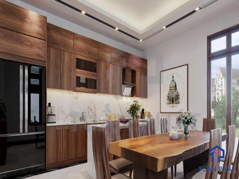 20+ Các Mẫu Thi Công Nội Thất Gỗ Óc Chó Sang Trọng 26 thi cong noi that go oc cho 23