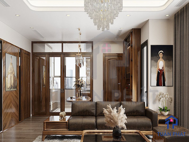 20+ Các Mẫu Thi Công Nội Thất Gỗ Óc Chó Sang Trọng 42 thi cong noi that go oc cho 6