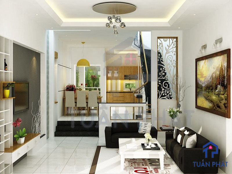 20+ Các Mẫu Thiết Kế Nội Thất Phòng Khách Liền Bếp Tiện Lợi Tiết Kiệm Không Gian 22 thiet ke noi that phong khach lien bep 14