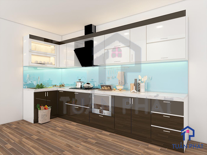 Sự khác biệt của tủ bếp Melamine, Laminate, Acrylic - Chọn Loại Nào? 17 Nội thất Tuấn Phát - Đơn vị thiết kế và thi công tủ bếp gỗ công nghiệp uy tín, chất lượng