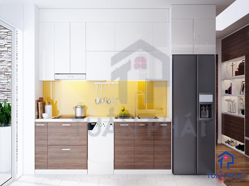 Sự khác biệt của tủ bếp Melamine, Laminate, Acrylic - Chọn Loại Nào? 16 Nội thất Tuấn Phát sẽ đảm nhận thi công, lắp đặt hoàn thiện tủ bếp giống bản vẽ