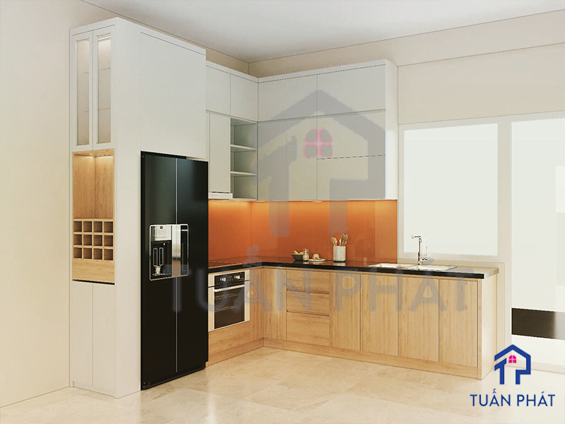Sự khác biệt của tủ bếp Melamine, Laminate, Acrylic - Chọn Loại Nào? 14 So sánh tủ bếp Melamine Laminate Acrylic
