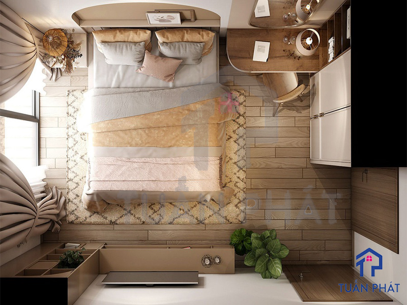 Top những ý tưởng thiết kế phòng ngủ 10m2 hot nhất hiện nay 3 Tạo vẻ đẹp, sự hài hòa cho toàn bộ căn phòng và tạo được sự thoải mái cho gia chủ