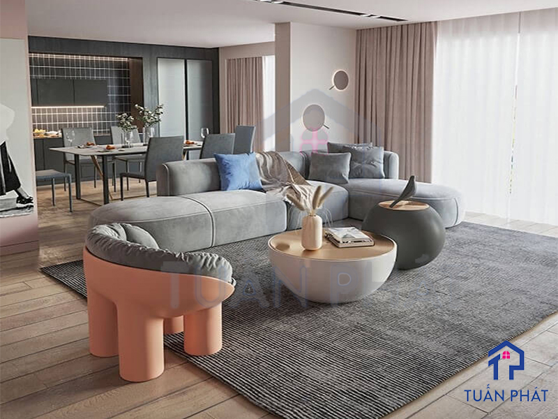 Cập nhật xu hướng sofa nệm phòng khách mới nhất 9 Chọn theo diện tích căn phòng