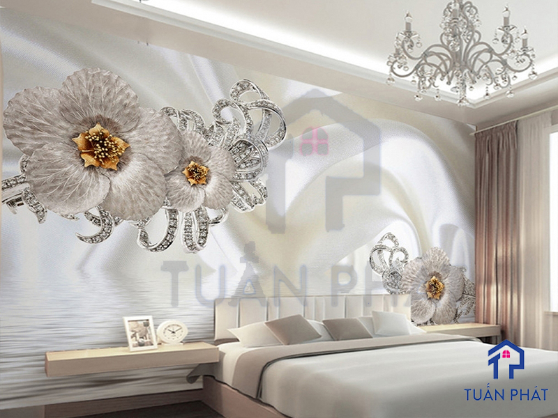 Giấy Dán Tường Phòng Ngủ Giá Rẻ, Mẫu Mã Phong Phú 9 Màu sắc của giấy dán tường phòng ngủ phải tương thích với đồ nội thất trong phòng ngủ