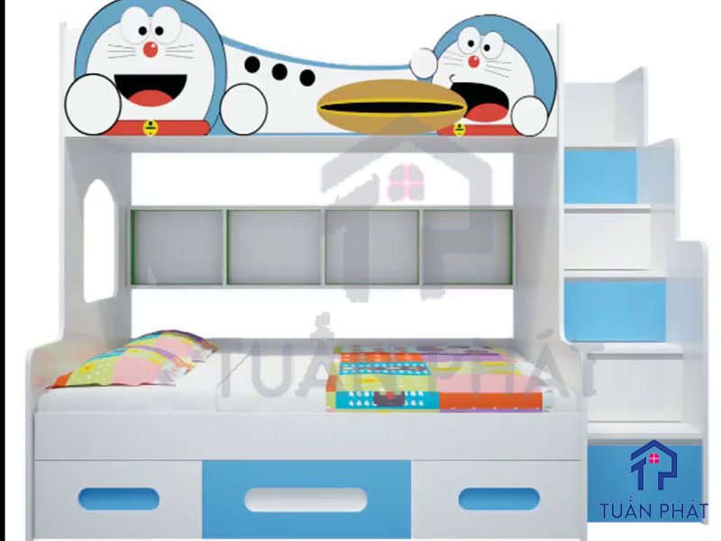 Đặt giường tầng Doraemon vào không gian phòng ngủ phù hợp