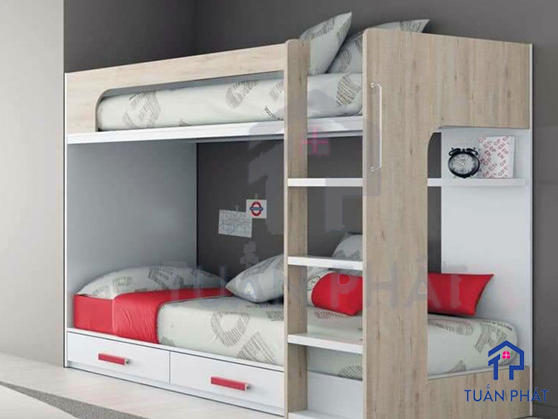 Hiểu cặn kẽ về mẫu giường tầng gỗ sồi cao cấp