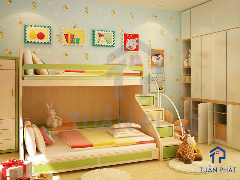 Một số mẫu giường tầng trẻ em thiết kế độc đáo, tiện ích