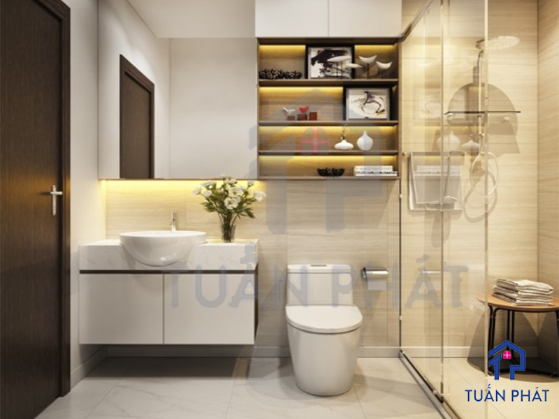 Phòng tắm kính giúp không gian trở nên tiện nghi và thoải mái hơn