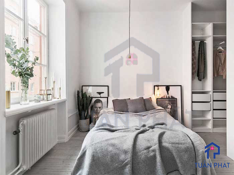 Phòng ngủ theo phong cách Bắc Âu trong sáng và thuần khiết