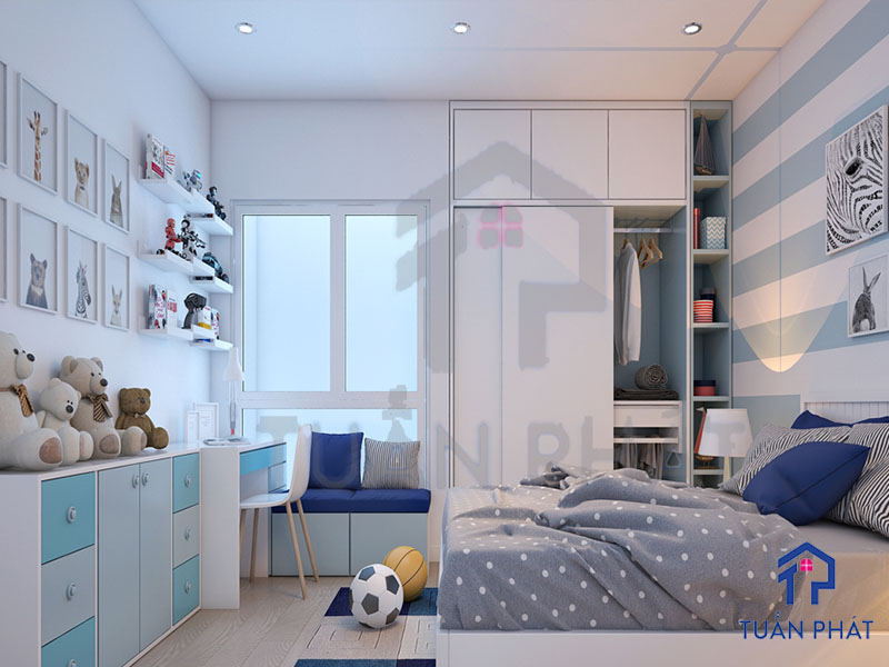 Phòng ngủ dành cho bé trai ở Đà Nẵng - Lựa chọn hướng có nguồn ánh sáng tốt