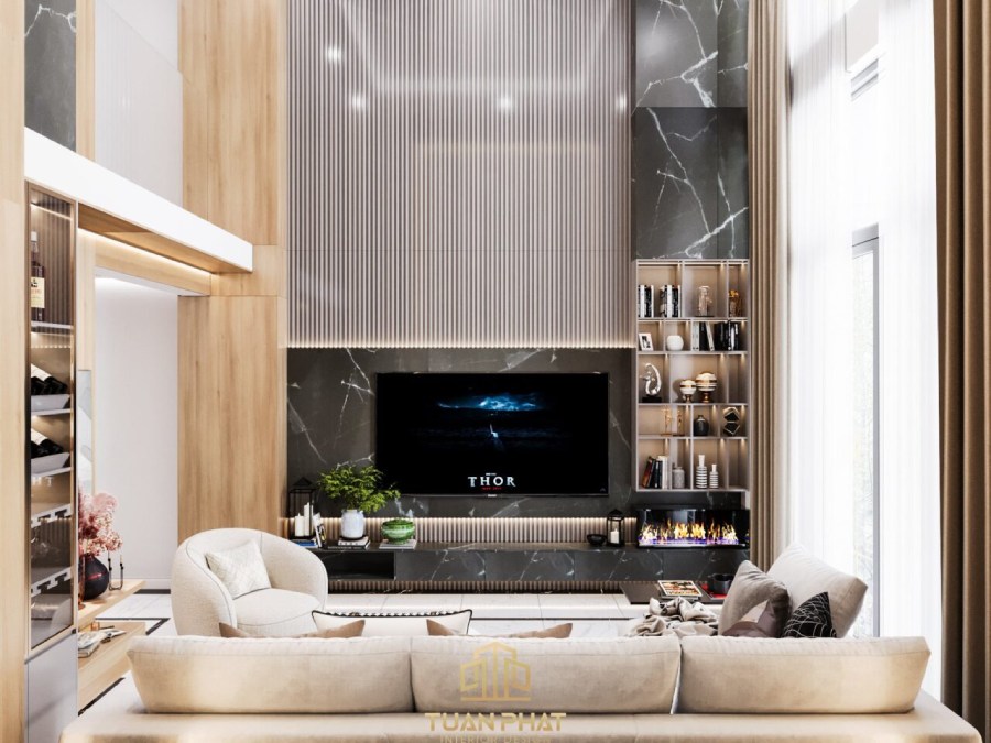 Nội thất gỗ MDF cho phòng khách