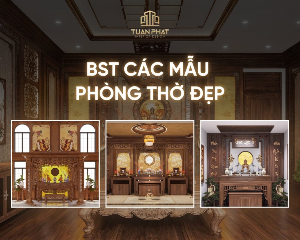 các mẫu phòng thờ đẹp
