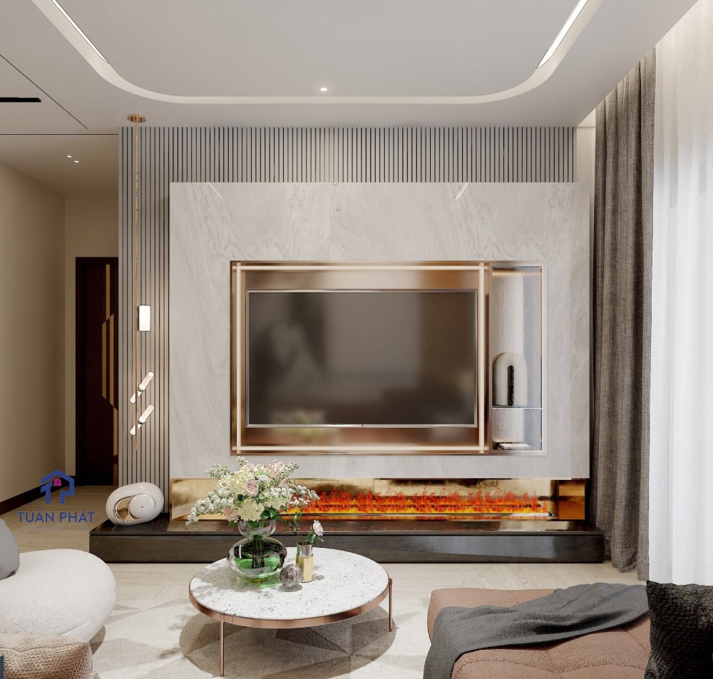 thi công nội thất phòng khách chung cư
