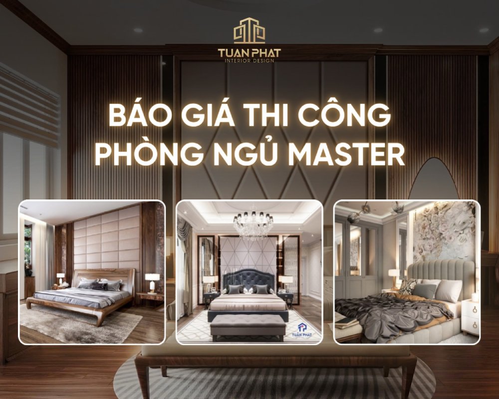 thi công phòng ngủ master