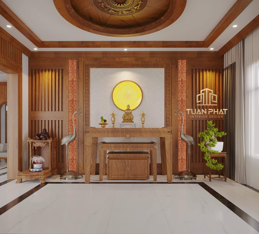 thi công phòng thờ phong thủy