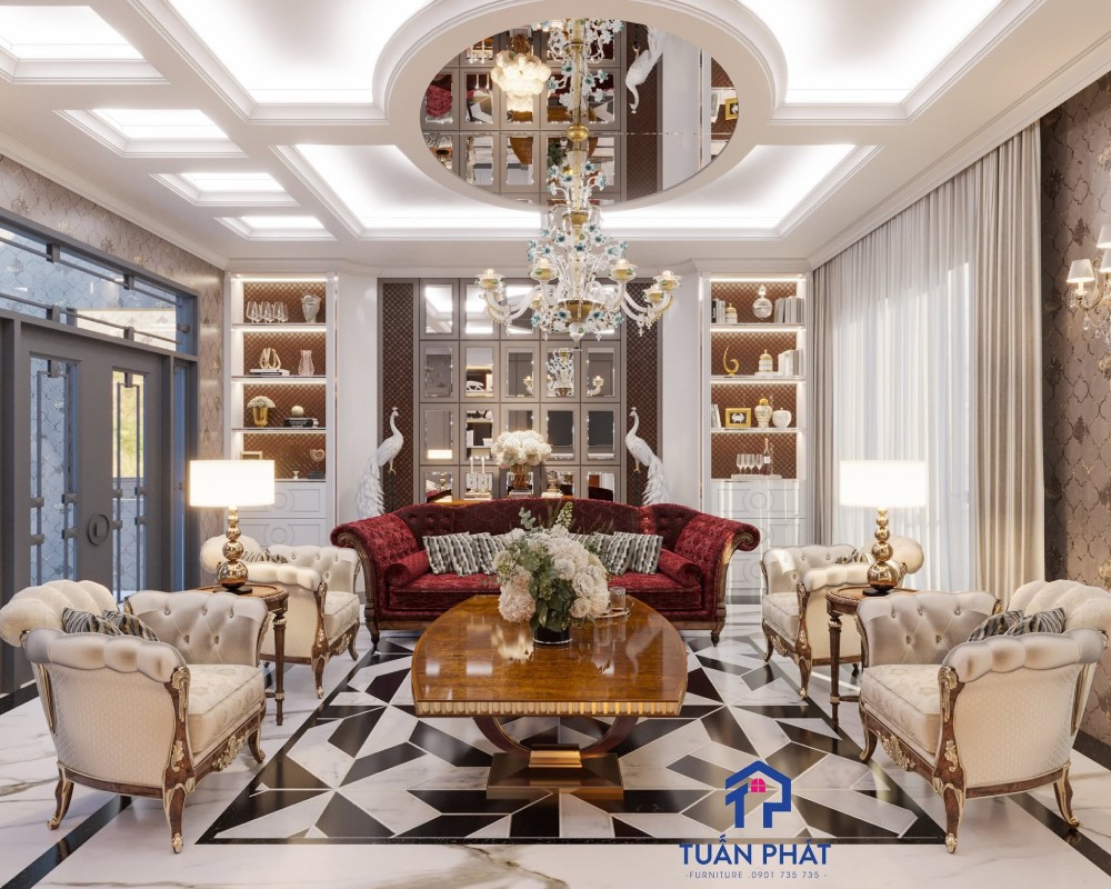 thi công trọn gói nội thất  phòng khách