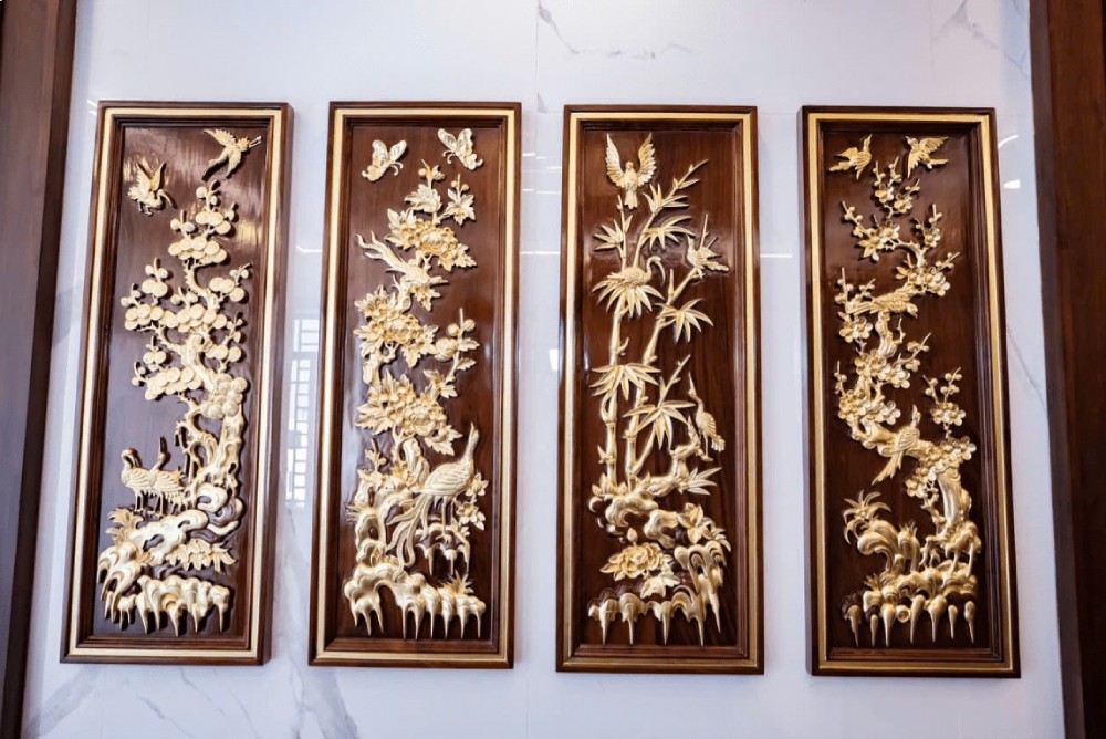 tranh trang trí phòng thờ