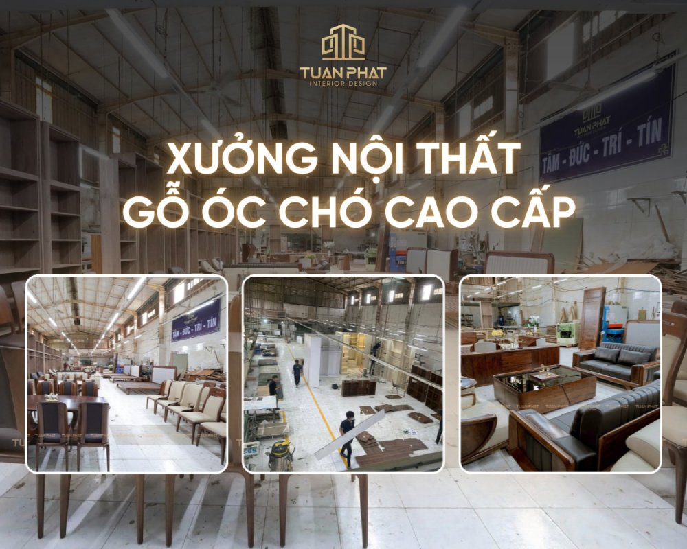 xưởng nội thất gỗ óc chó