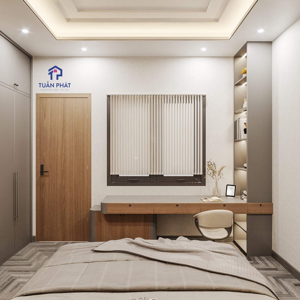 Bàn làm việc gỗ công nghiệp nhỏ gọn, hiện đại BL19